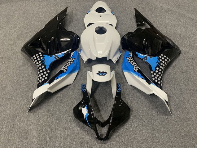 09-12 Negro Azul & Blanco Honda CBR600RR Carenados Moto