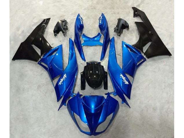 09-12 Ninja Azul & Negro Kawasaki ZX6R Carenados Moto 09-12 Ninja Azul & Negro Kawasaki ZX6R Carenados Moto