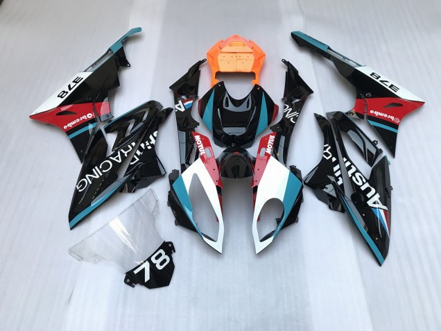 09-14 Alienígena Azul & Blanco BMW S1000RR Carenados Moto 09-14 Alienígena Azul & Blanco BMW S1000RR Carenados Moto
