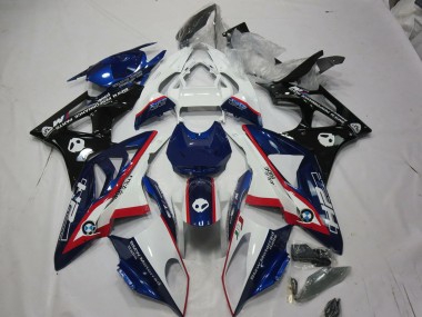 09-14 Alienígena Azul & Blanco BMW S1000RR Carenados Moto