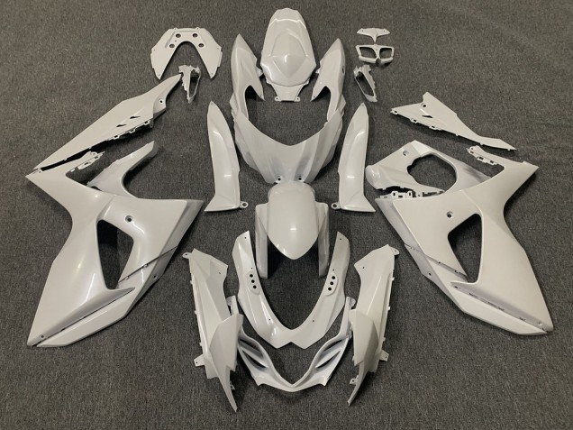 09-16 Blanco Liso Brillante Suzuki GSXR 1000 Carenados Moto 09-16 Blanco Liso Brillante Suzuki GSXR 1000 Carenados Moto