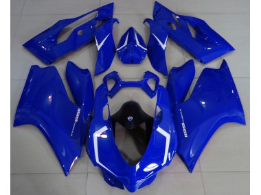11-14 Azul Brillante & Blanco Ducati 1199 Carenados Moto