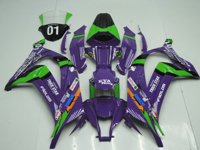 11-15 OEM Estilo Púrpura Kawasaki ZX10R Carenados Moto 11-15 OEM Estilo Púrpura Kawasaki ZX10R Carenados Moto