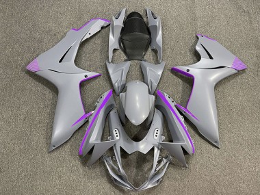 11-24 Detalles En Gris Nardo Mate & Morado Suzuki GSXR 600-750 Carenados Moto