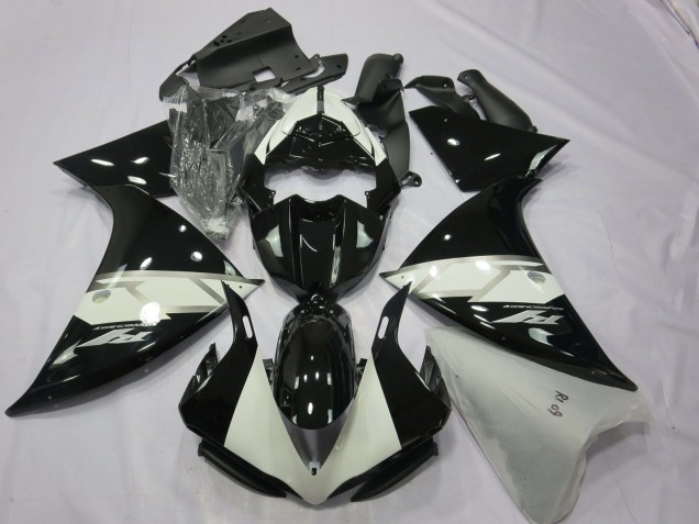 12-14 Negro Plata Blanco Yamaha R1 Carenados Moto 12-14 Negro Plata Blanco Yamaha R1 Carenados Moto