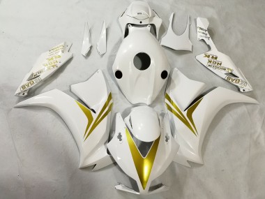 12-16 Blanco & Dorado Honda CBR1000RR Carenados Moto
