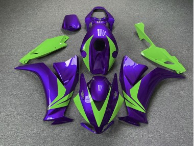 12-16 Púrpura Brillante & Verde Honda CBR1000RR Carenados Moto