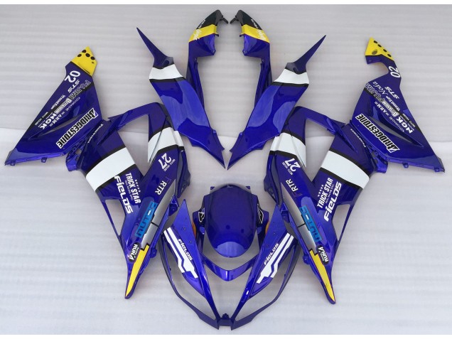 13-18 Estilo Azul Kawasaki ZX6R Carenados Moto 13-18 Estilo Azul Kawasaki ZX6R Carenados Moto