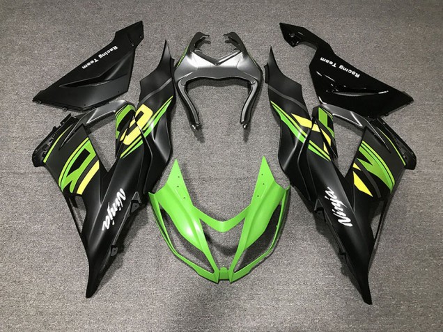 13-18 Negro Mate & Carreras Kawasaki ZX6R Carenados Moto 13-18 Negro Mate & Carreras Kawasaki ZX6R Carenados Moto