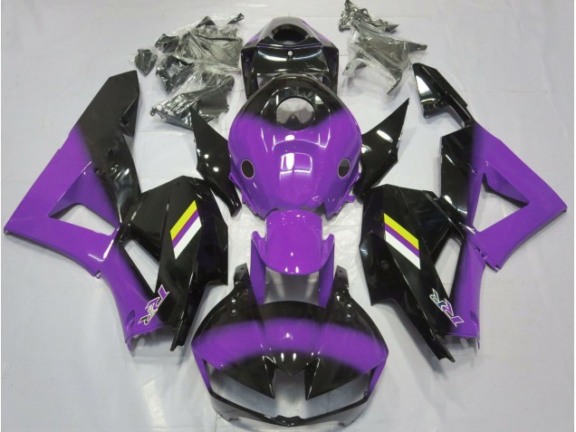 13-23 Desvanecimiento Morado Brillante & Negro Honda CBR600RR Carenados Moto 13-23 Desvanecimiento Morado Brillante & Negro Honda CBR600RR Carenados Moto