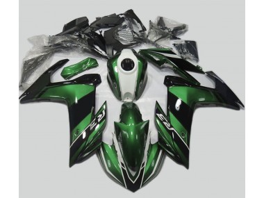 15-18 Verde & Negro Brillante Yamaha R3 Carenados Moto