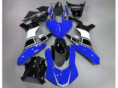 15-19 Azul Brillante Blanco & Negro Yamaha R1 Carenados Moto