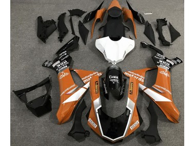 15-19 Estilo De Logotipo Naranja Brillante Yamaha R1 Carenados Moto