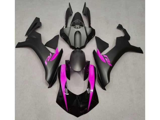 15-19 Negro Mate & Rosa Yamaha R1 Carenados Moto 15-19 Negro Mate & Rosa Yamaha R1 Carenados Moto