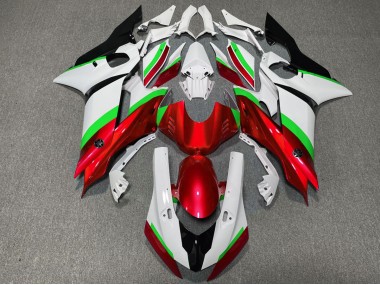 17-21 Brillo Rojo & Verde Yamaha R6 Carenados Moto