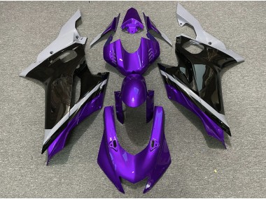 17-21 Cemento Negro & Morado Yamaha R6 Carenados Moto