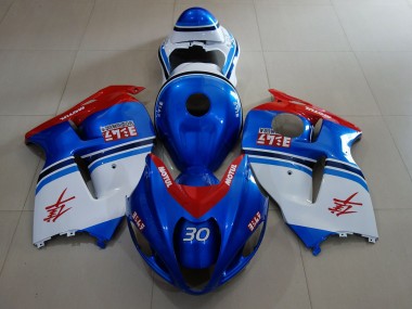 97-07 Azul Océano & Logotipos Suzuki GSXR 1300 Carenados Moto