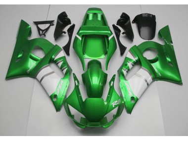 98-02 Verde Blanco Yamaha R6 Carenados Moto