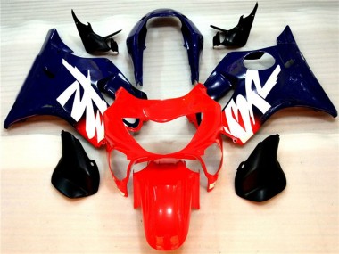 99-00 Rojo Brillante & Azul Honda CBR600 F4 Carenados Moto