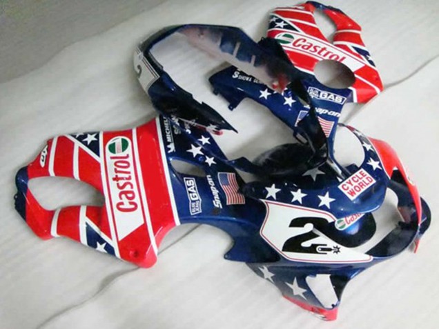 99-00 Rojo Castrol Honda CBR600 F4 Carenados Moto 99-00 Rojo Castrol Honda CBR600 F4 Carenados Moto