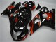 Carenado Moto Suzuki GSXR 600/750 2004-2005 - Negro Brillante Rojo Raya