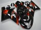 Carenado Moto Suzuki GSXR 600/750 2004-2005 - Negro Brillante Rojo Raya