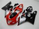 Carenado Moto Suzuki GSXR 600/750 2004-2005 - Rojo Plata Negro