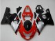 Carenado Moto Suzuki GSXR 600/750 2004-2005 - Rojo Plata Negro