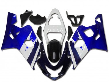 Kits Carenados Moto Suzuki GSXR 600/750 2004-2005 - Blanco Azul Negro