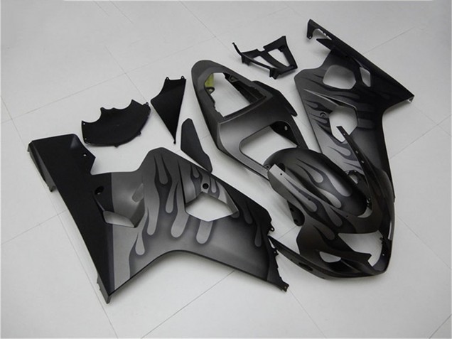 Carenado Moto Suzuki GSXR 600/750 2004-2005 - Gris Negro Llama