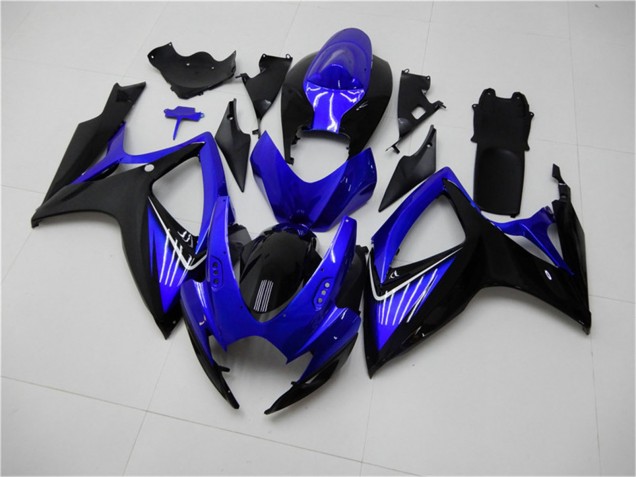 Carenado Moto Suzuki GSXR 600/750 2006-2007 - Azul Negro Brillante
