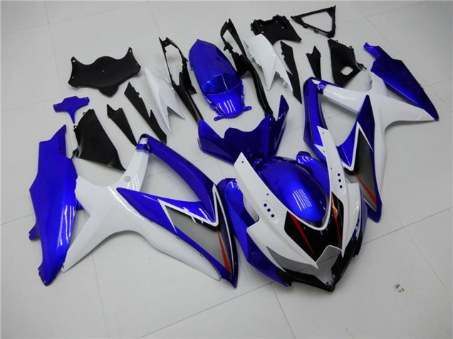 Carenado Moto Suzuki GSXR 600/750 2008-2010 - Blanco Azul Negro Rojo Línea