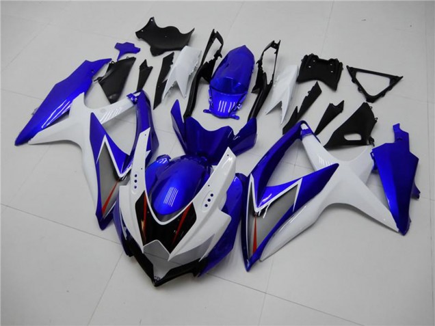 Carenado Moto Suzuki GSXR 600/750 2008-2010 - Blanco Azul Negro Rojo Línea
