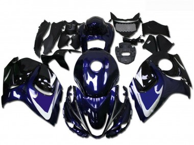Carenado Moto Suzuki GSXR 1300 Hayabusa 2008-2020 - Negro Brillante Azul Blanco