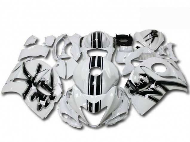 Carenado Moto Suzuki GSXR 1300 Hayabusa 2008-2020 - Blanco Perla Negro