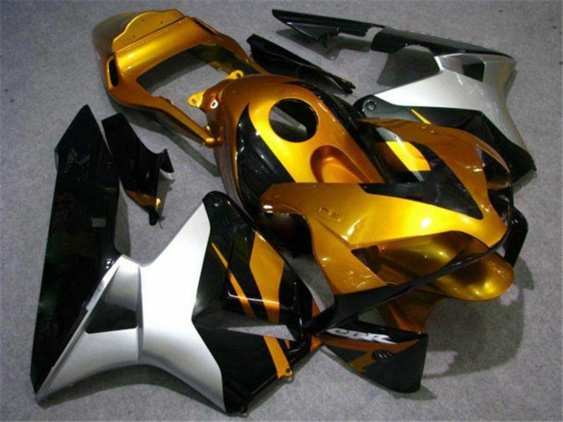 Carenados Moto Honda CBR600RR 2003-2004 - Plata Oro Negro Brillante