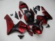 Carenado Moto Honda CBR600RR 2003-2004 - Rojo Negro Mate Raya