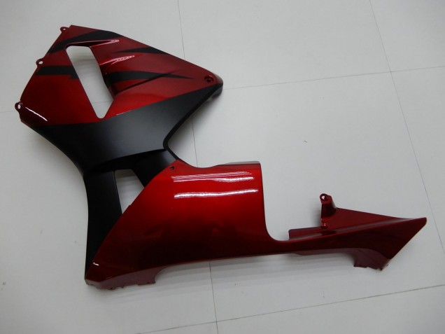 Carenado Moto Honda CBR600RR 2003-2004 - Rojo Negro Mate Raya