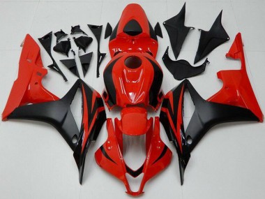 Carenados Moto Honda CBR600RR 2007-2008 - Rojo Negro Mate