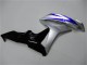 Carenado Moto Honda CBR600RR 2007-2008 - Plata Azul Negro Brillante OEM Estilo