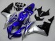 Carenado Moto Honda CBR600RR 2007-2008 - Plata Azul Negro Brillante OEM Estilo