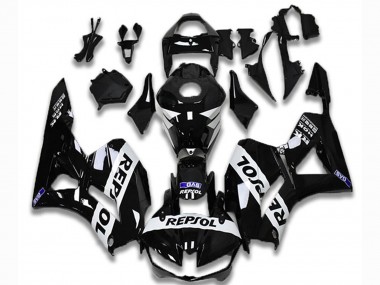Carenado Moto Honda CBR600RR 2013-2023 - Negro Brillante Blanco Repsol
