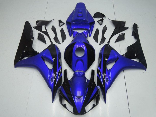 Kits Carenados Moto Honda CBR1000RR 2006-2007 - Azul Negro Brillante