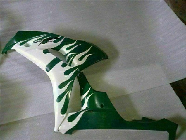 Carenado Moto Honda CBR1000RR 2006-2007 - Blanco Verde Llama