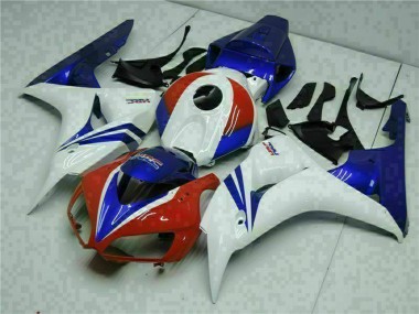 Kits Carenados Moto Honda CBR1000RR 2006-2007 - Blanco Rojo Azul HRC