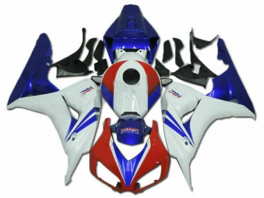 Kits Carenados Moto Honda CBR1000RR 2006-2007 - Blanco Rojo Azul HRC