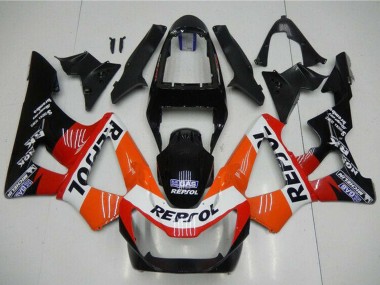 Carenado Moto Honda CBR900RR 929RR 2000-2001 - Naranja Blanco Rojo Negro Brillante Repsol