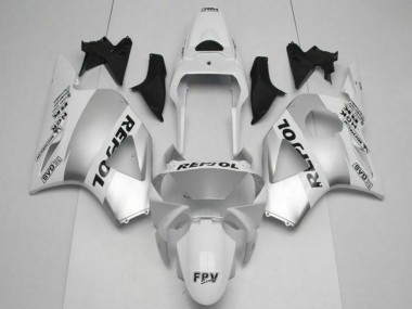 Carenado Moto Honda CBR900RR 954RR 2002-2003 - Blanco Plata Negro Repsol
