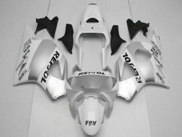 Carenado Moto Honda CBR900RR 954RR 2002-2003 - Blanco Plata Negro Repsol