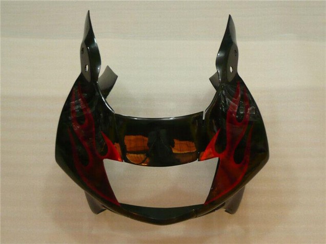 Carenado Moto Honda CBR600 F3 1995-1996 - Negro Brillante Rojo Llama